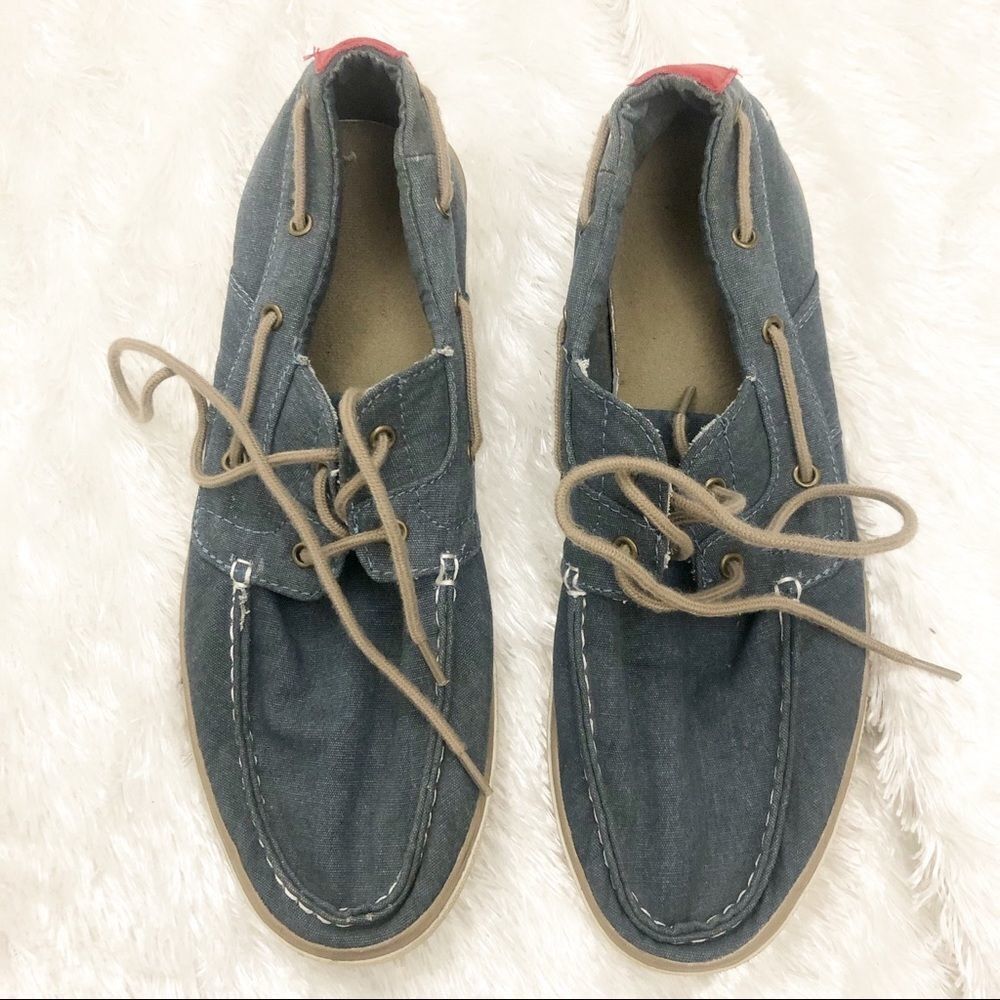 Original Penguin Slip on lace Jean tennis shoes size 8.5